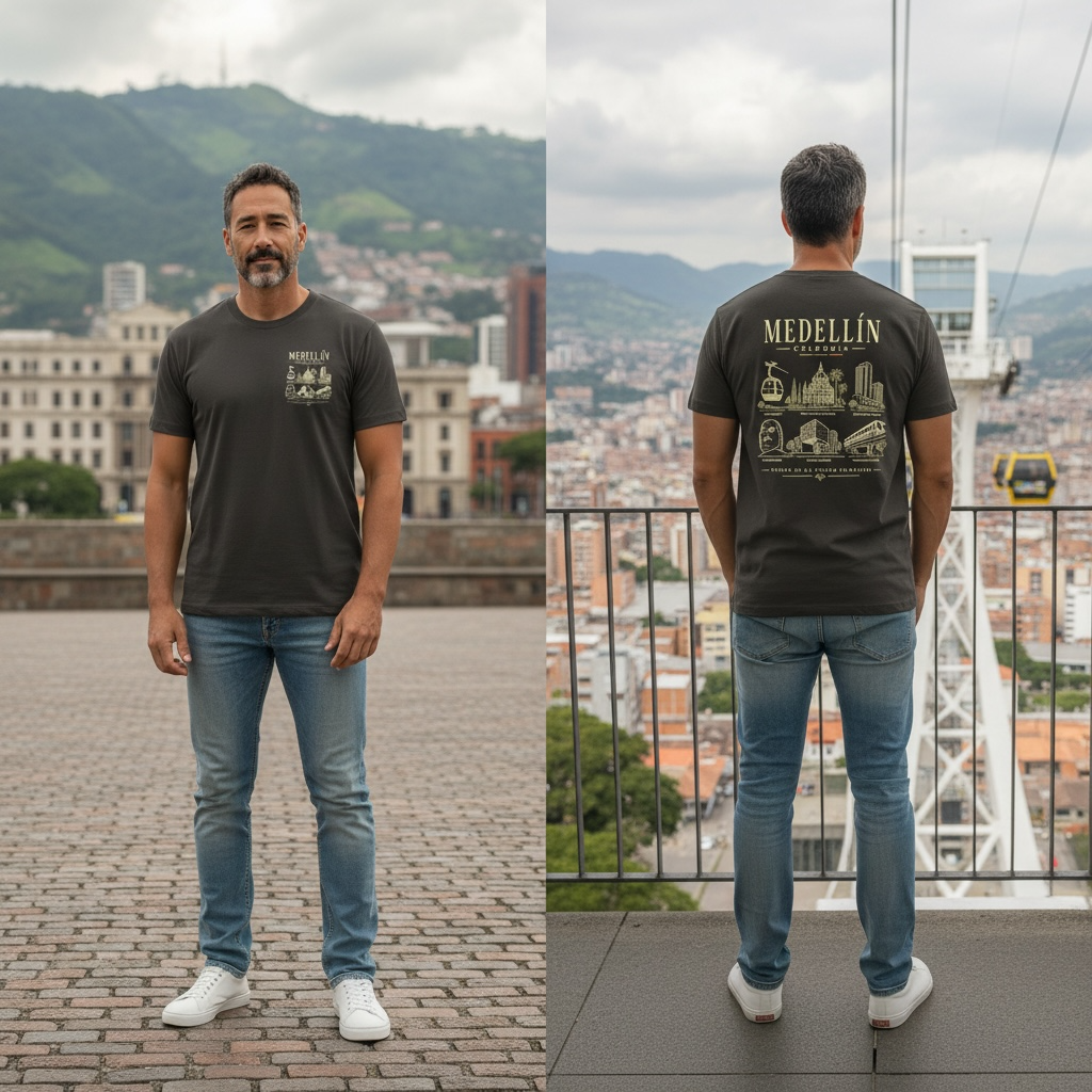 Skyline Medellín — Hombre